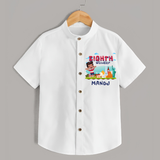 Celebrate 8 Month with Custom Shirt | Personalized Newborn Outfit | Soft Cotton Comfort - WHITE - 0 - 6 Months Old (Chest 23")