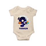 Newborn Romper/Onesie for 9 Month | Customizable Bodysuit | Ideal for Celebrations - IVORY - New Born (Chest 14")