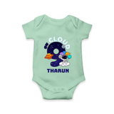 Newborn Romper/Onesie for 9 Month | Customizable Bodysuit | Ideal for Celebrations - MINT GREEN - New Born (Chest 14")