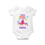 Newborn Romper/Onesie for 10 Month | Customizable Bodysuit | Ideal for Celebrations - WHITE - New Born (Chest 14")
