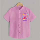 Newborn Shirt for 10 Month | Customizable Shirt | Ideal for Celebrations - BABY PINK - 0 - 6 Months Old (Chest 23")