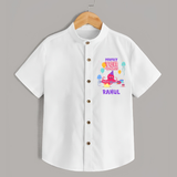 Newborn Shirt for 10 Month | Customizable Shirt | Ideal for Celebrations - WHITE - 0 - 6 Months Old (Chest 23")