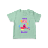 Newborn T-Shirt for 10 Month | Customizable T-Shirt | Ideal for Celebrations - MINT GREEN - 0-5 Months Old (Chest 17")