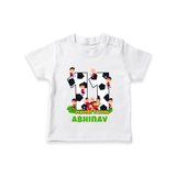 Newborn T-Shirt for 11 Month | Customizable T-Shirt | Ideal for Celebrations - WHITE - 0-5 Months Old (Chest 17")
