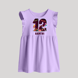Newborn Baby Frock for 1 Year | Customizable Baby Frock | Ideal for Celebrations - LILAC - 0 - 3 Months Old (Chest 17")
