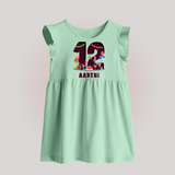 Newborn Baby Frock for 1 Year | Customizable Baby Frock | Ideal for Celebrations - MINT GREEN - 0 - 3 Months Old (Chest 17")