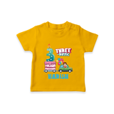 Celebrate 3 Month with Custom T-Shirt | Personalized Newborn Outfit | Soft Cotton Comfort - CHROME YELLOW - 0-5 Months Old (Chest 17")