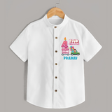 Celebrate 4 Month with Custom Shirt | Personalized Newborn Outfit | Soft Cotton Comfort - WHITE - 0 - 6 Months Old (Chest 23")
