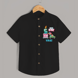 Newborn Shirt for 5 Month | Customizable Shirt | Ideal for Celebrations - BLACK - 0 - 6 Months Old (Chest 23")