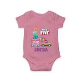Baby Milestone Romper | Custom 5 Month Onesie | Soft, Skin-Friendly Cotton - ONION - New Born (Chest 14")