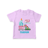 Celebrate 6 Month with Custom T-Shirt | Personalized Newborn Outfit | Soft Cotton Comfort - LILAC - 0-5 Months Old (Chest 17")