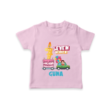 Celebrate 7 Month with Custom T-Shirt | Personalized Newborn Outfit | Soft Cotton Comfort - BABY PINK - 0-5 Months Old (Chest 17")