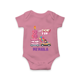 Adorable 8th Month Baby Romper | Name Printed Cotton Onesie | Perfect for Photos - ONION - New Born (Chest 14")