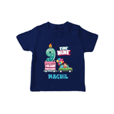 Baby Milestone T-Shirt | Custom 9 Month T-Shirt | Soft, Skin-Friendly Cotton - NAVY BLUE - 0-5 Months Old (Chest 17")