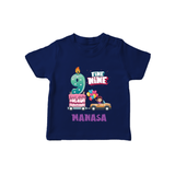 Celebrate 9 Month with Custom T-Shirt | Personalized Newborn Outfit | Soft Cotton Comfort - NAVY BLUE - 0-5 Months Old (Chest 17")