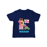 Baby Milestone T-Shirt | Custom 10 Month T-Shirt | Soft, Skin-Friendly Cotton - NAVY BLUE - 0-5 Months Old (Chest 17")