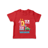 Baby Milestone T-Shirt | Custom 10 Month T-Shirt | Soft, Skin-Friendly Cotton - RED - 0-5 Months Old (Chest 17")