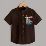 Baby Milestone Shirt | Custom 11 Month Shirt | Soft, Skin-Friendly Cotton - CHOCOLATE BROWN - 0 - 6 Months Old (Chest 23")