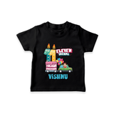 Baby Milestone T-Shirt | Custom 11 Month T-Shirt | Soft, Skin-Friendly Cotton - BLACK - 0-5 Months Old (Chest 17")