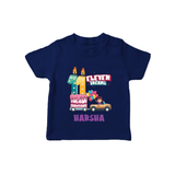 Celebrate 11 Month with Custom T-Shirt | Personalized Newborn Outfit | Soft Cotton Comfort - NAVY BLUE - 0-5 Months Old (Chest 17")
