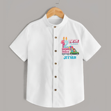 Baby Milestone Shirt | Custom 1 Year Shirt | Soft, Skin-Friendly Cotton - WHITE - 0 - 6 Months Old (Chest 23")