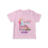 Celebrate 1 Year with Custom T-Shirt | Personalized Newborn Outfit | Soft Cotton Comfort - BABY PINK - 0-5 Months Old (Chest 17")