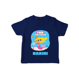Personalized 2 Year Old T Shirt | Fun Toddler T Shirt - NAVY BLUE - 0-5 Months Old (Chest 17")