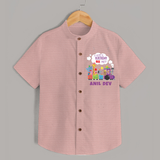 Personalized Name Shirt for 6 Year Old | Stylish and Comfy - PEACH - 0 - 6 Months Old (Chest 23")