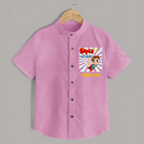 Custom Name Shirt for 7 Year Old | Trendy Cotton Tee - BABY PINK - 0 - 6 Months Old (Chest 23")