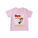 Custom 7 Year Old T Shirt | Personalized Birthday Tee - BABY PINK - 0-5 Months Old (Chest 17")