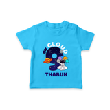 Custom 9 Year Old T Shirt | Trendy Personalized Tee - SKY BLUE - 0-5 Months Old (Chest 17")