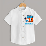 Custom Name Shirt for 13 Year Old | Stylish Cotton Tee for Teens - WHITE - 0 - 6 Months Old (Chest 23")