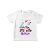 Trendy 2 Year Old T Shirt | Soft Cotton Kids Wear - WHITE - 0-5 Months Old (Chest 17")