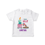 Trendy 5 Year Old T Shirt | Fun and Stylish - WHITE - 0-5 Months Old (Chest 17")
