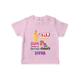 Fun 7 Year Old T Shirt | Perfect for Parties and Play - BABY PINK - 0-5 Months Old (Chest 17")