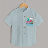 9 Year Old Birthday Shirt | Personalized Name Shirt - ARCTIC BLUE - 0 - 6 Months Old (Chest 23")