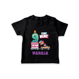 Fun 9 Year Old T Shirt | Personalized Cotton Tee - BLACK - 0-5 Months Old (Chest 17")