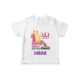 Trendy 10 Year Old T Shirt | Soft Cotton T Shirt - WHITE - 0-5 Months Old (Chest 17")
