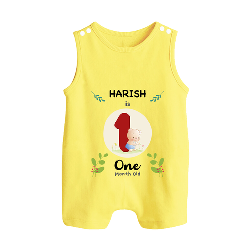 Customized Baby Romper Suit/ Sleeveless Romper | Celebrate 1st Month | Soft & Comfy Fit Romper Suit/ Sleeveless Romper