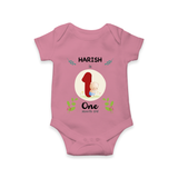 Customized Baby Romper/Onesie | Celebrate 1st Month | Soft & Comfy Fit - ONION - New Born (Chest 14")