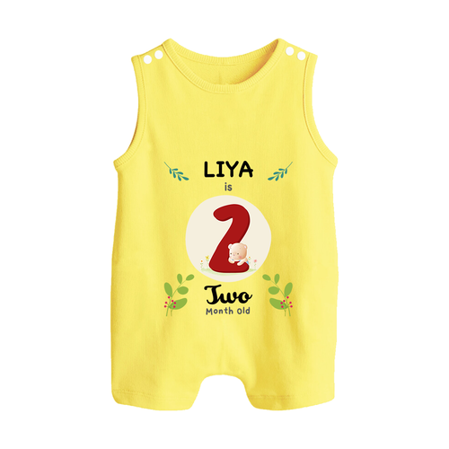 Customized Baby Romper Suit/ Sleeveless Romper | Celebrate 2nd Month | Soft & Comfy Fit Romper Suit/ Sleeveless Romper