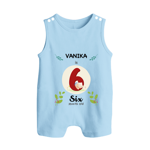 Customized Baby Romper Suit/ Sleeveless Romper | Celebrate 6th Month | Soft & Comfy Fit Romper Suit/ Sleeveless Romper