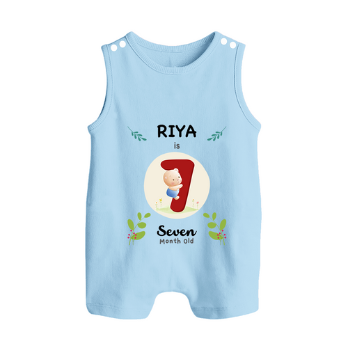 Customized Baby Romper Suit/ Sleeveless Romper | Celebrate 7th Month | Soft & Comfy Fit Romper Suit/ Sleeveless Romper