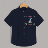 7 Month Milestone Baby Shirt Outfit | Personalized Shirt | Perfect for Photoshoots - NAVY BLUE - 0 - 6 Months Old (Chest 23")