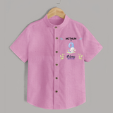 9 Month Milestone Baby Shirt Outfit | Personalized Shirt | Perfect for Photoshoots - BABY PINK - 0 - 6 Months Old (Chest 23")