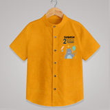 Cute Newborn Shirt for 2 Month | Custom Name & Style Options - CHROME YELLOW - 0 - 6 Months Old (Chest 23")