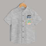 Cute Newborn Shirt for 3 Month | Custom Name & Style Options - GREY - 0 - 6 Months Old (Chest 23")