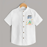 Cute Newborn Shirt for 3 Month | Custom Name & Style Options - WHITE - 0 - 6 Months Old (Chest 23")