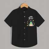 Cute Newborn Shirt for 3 Month | Custom Name & Style Options - BLACK - 0 - 6 Months Old (Chest 23")
