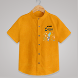 Cute Newborn Shirt for 5 Month | Custom Name & Style Options - CHROME YELLOW - 0 - 6 Months Old (Chest 23")